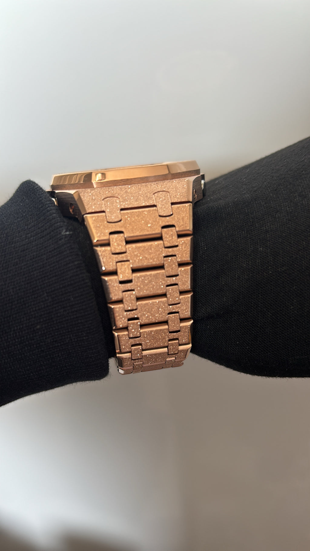 Custom GA-2100 Full Metal Strap Rose Gold