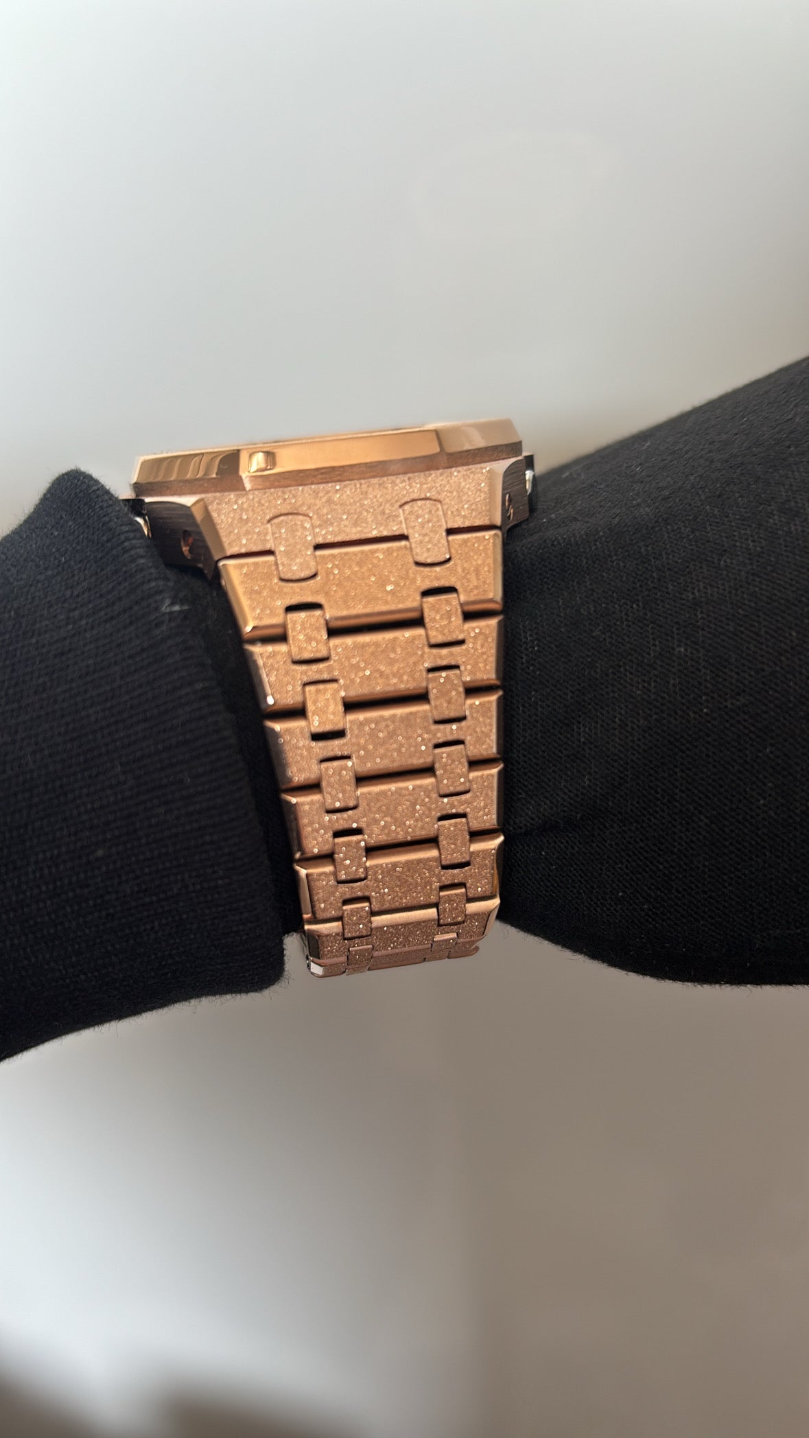 Custom GA-2100 Full Metal Strap Rose Gold