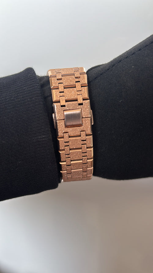 Custom GA-2100 Full Metal Strap Rose Gold