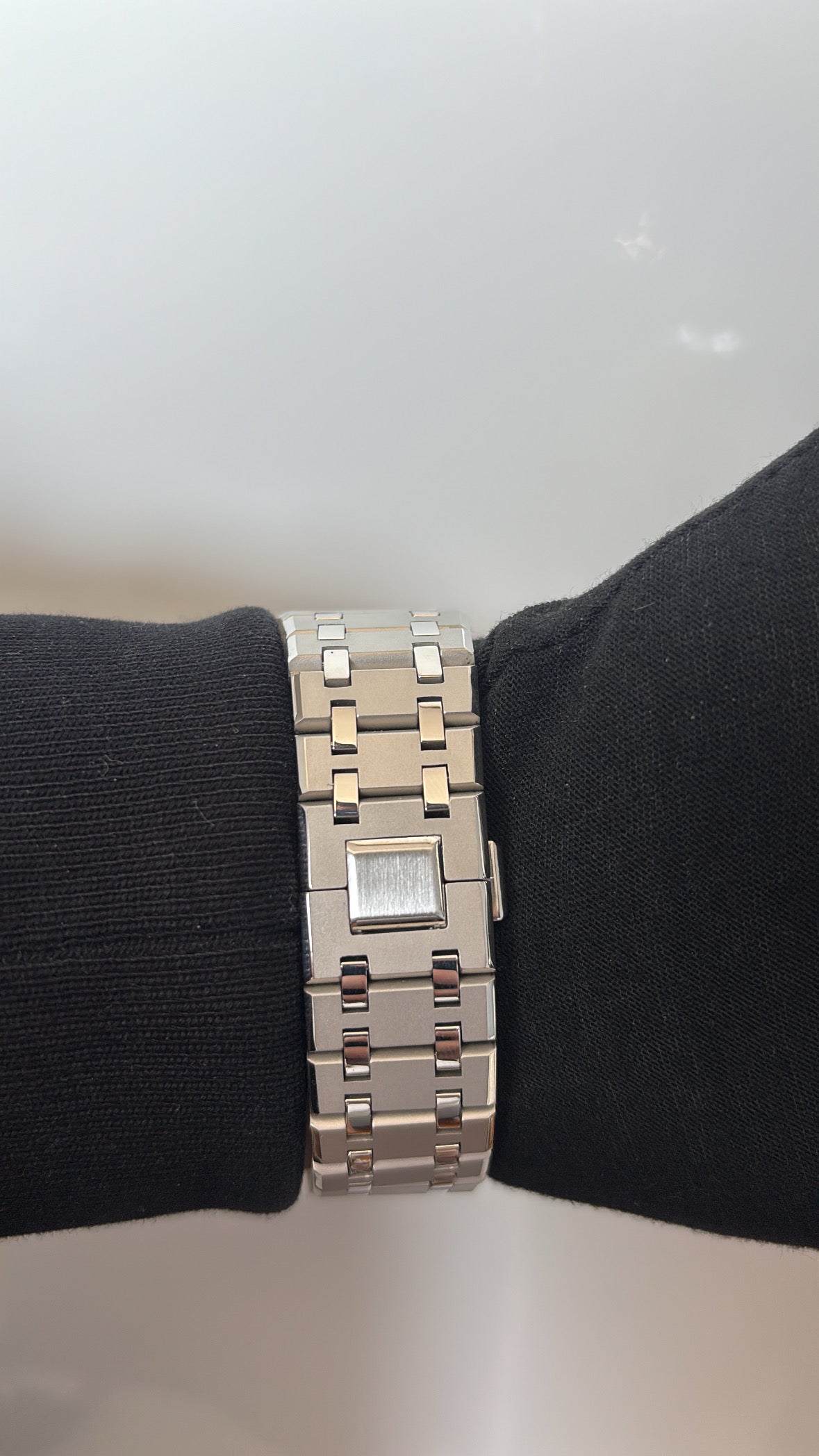 Custom GA-2100 Silver Full Metal Strap