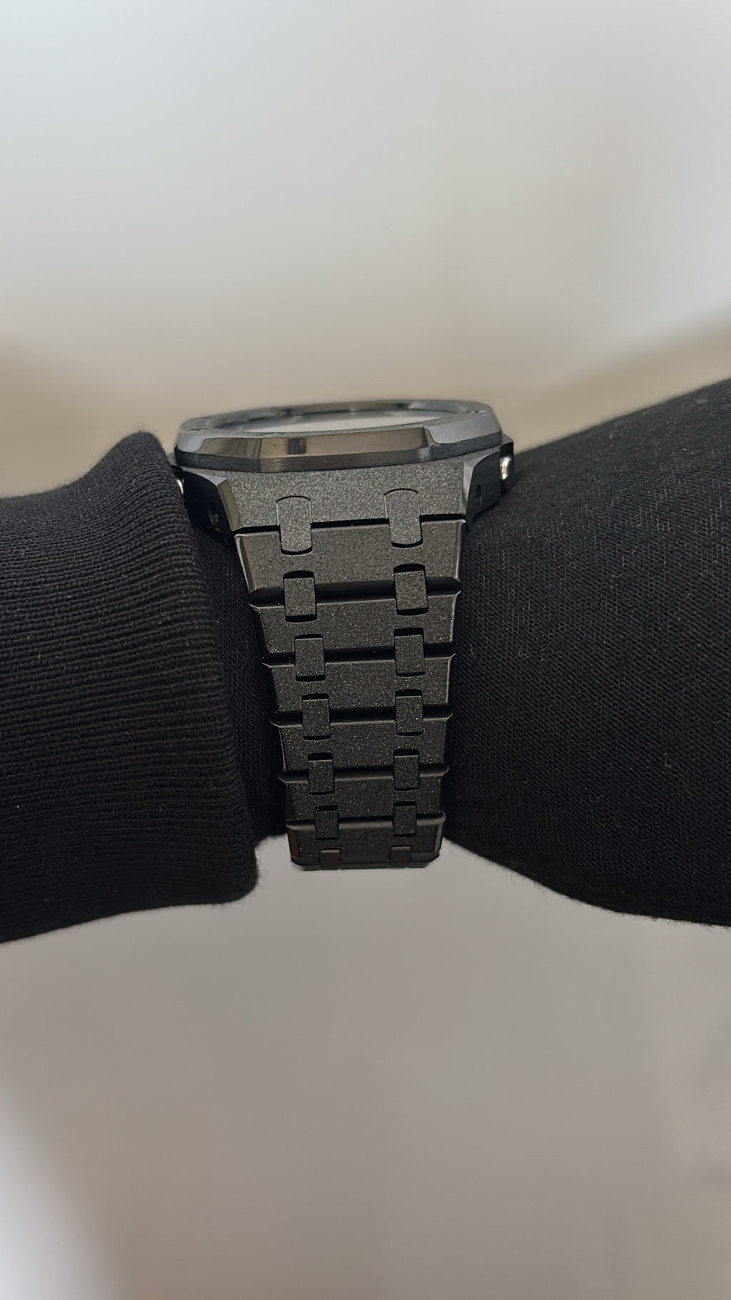 Custom GA-2100 "Who Cares Im Already Late" Full Metal Strap